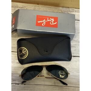 Ray-Ban Aviator Sunglasses for Woman Silver/Black